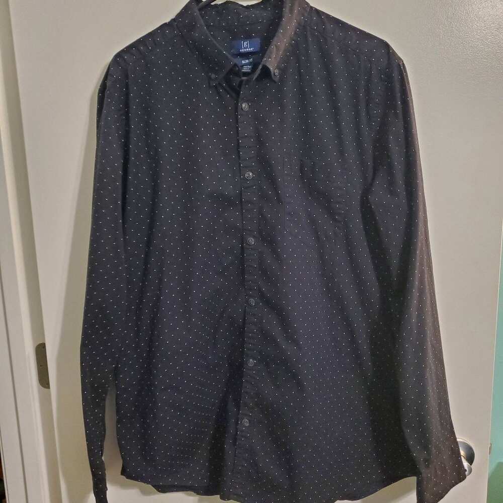 Black Button Down- George XL Slim Fit